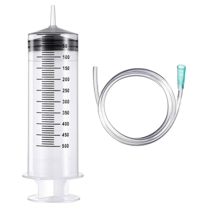 다온셀렉트 공업용 대형 주사기 500ml, 호스 1m, 1개, 혼합색상