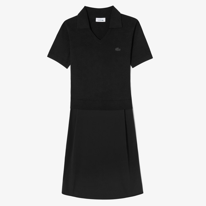 라코스테 여성용 스웨터 하이브리드 드레스