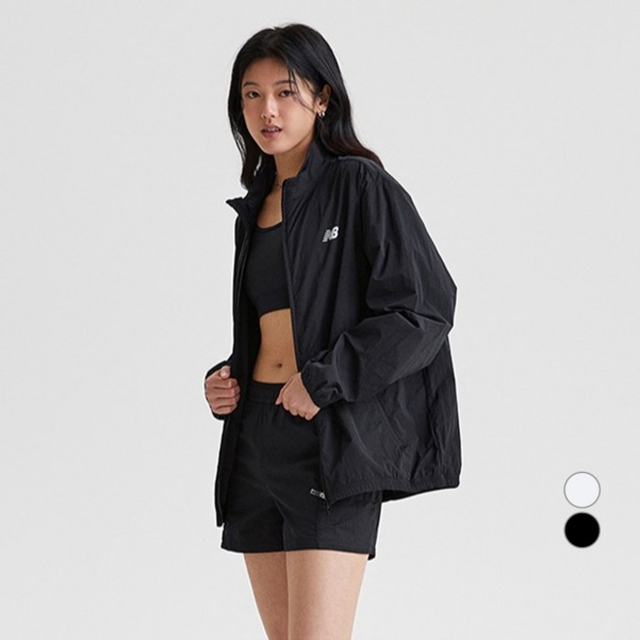 뉴발란스 여성용 W 경량 우븐 자켓 바람막이 NBNAFB0012