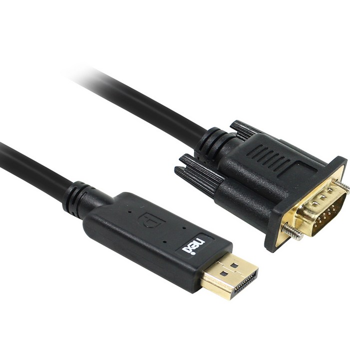 넥시 DP to VGA 변환 케이블 디스플레이 포트 RGB 1.8m, NX2141, 1개 넥시 DP to VGA 변환 케이블 디스플레이 포트 RGB 1.8m, NX2141, 1개