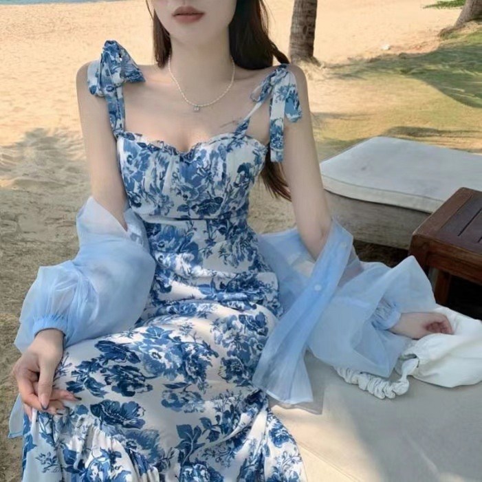 보나라온 러블리 휴양지 롱 나시 원피스 보나라온 러블리 휴양지 롱 나시 원피스