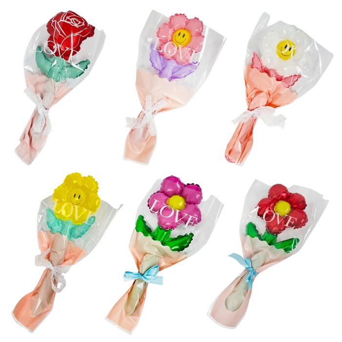 파티공구 꽃다발 풍선키트 6종 세트