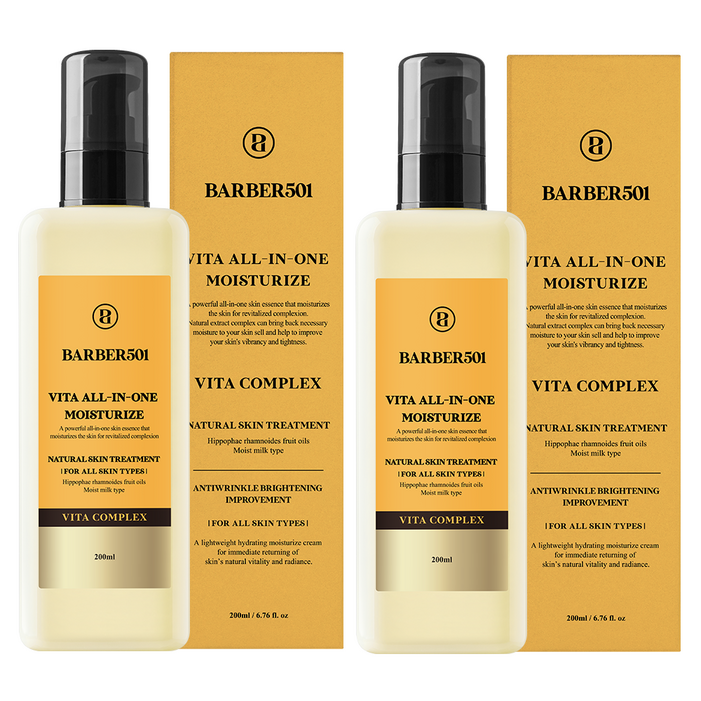 바버501 비타 올인원 모이스처라이즈, 200ml, 2개 바버501 비타 올인원 모이스처라이즈, 200ml, 2개