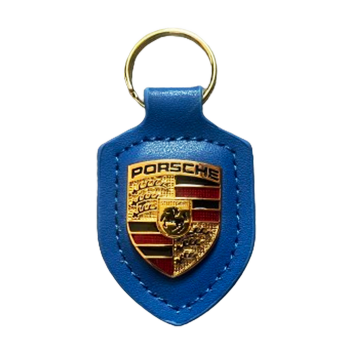 포르쉐 차 키케이스 키링 홀더 자동차 가죽 방패스트랩