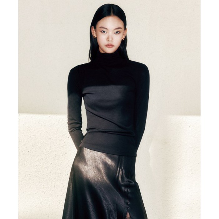 매장정품 더엣지 THEATG 25FW 메리노울혼방 시어 니트 블랙 20702669281 137241