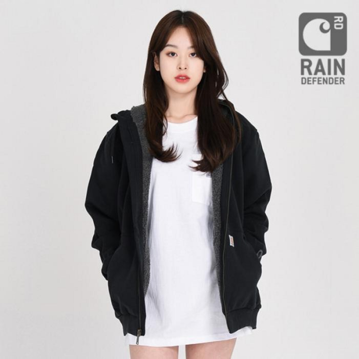 칼하트 103308 락랜드 셰르파 양털안감 후드집업 BLACK