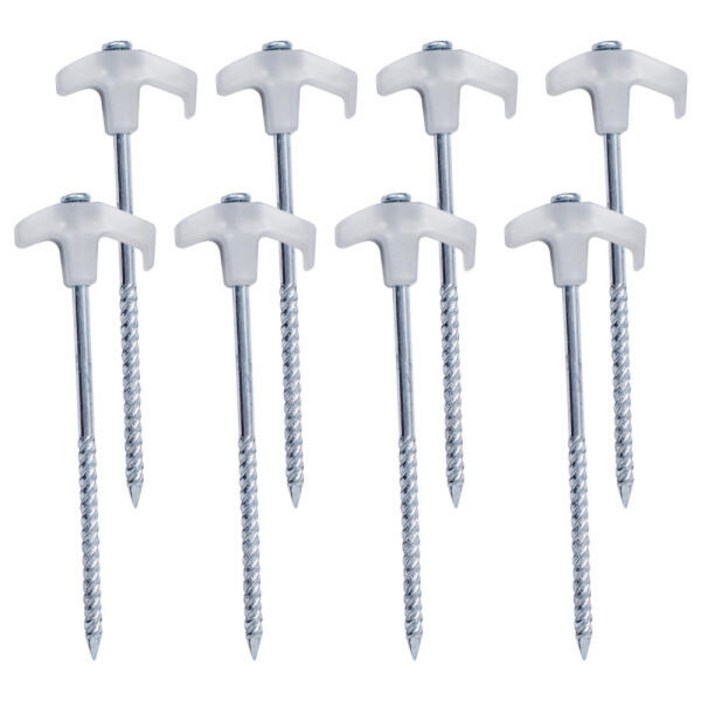 BUCK703 초특가 SALE 고강도 형광 단조팩 20cm 1P 텐트 타프 타프폴대 데크팩 팩가방 캠핑팩 캠핑망치