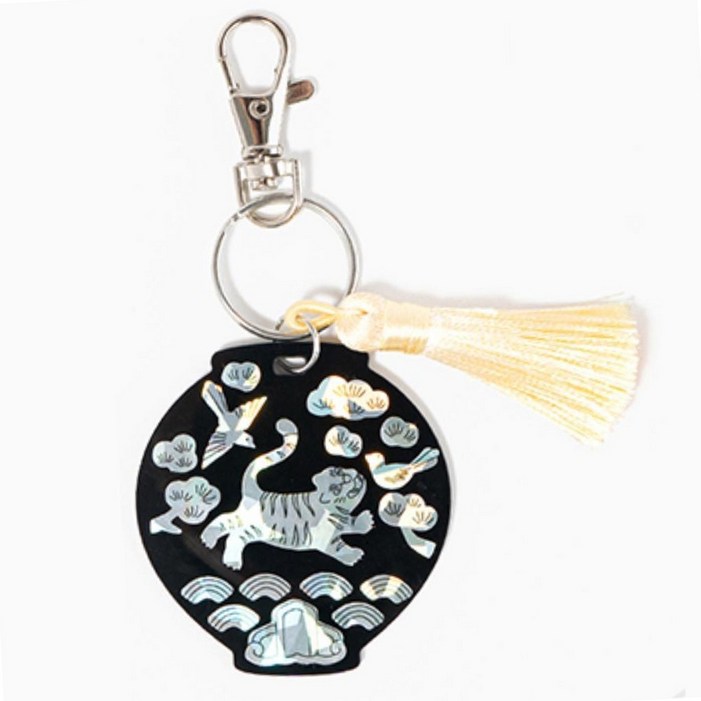 아트미유 전통굿즈 호작도 호랑이 스티커 민화 키링 만들기 시니어미술 집콕키트 유아미술