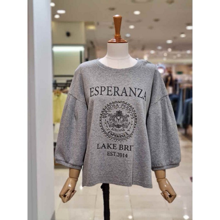 레코브 비즈 7부 맨투맨 티셔츠 LK31D9LT511X