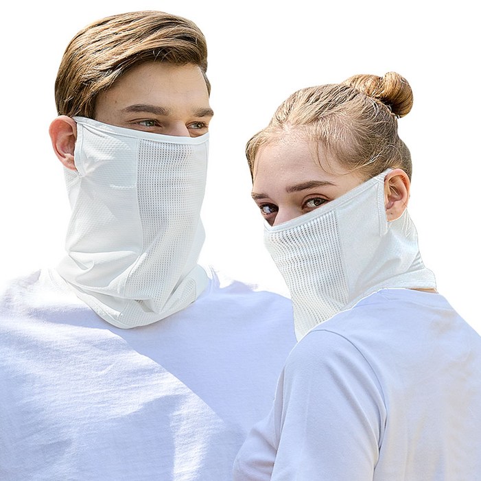 시글락 쿨 스포츠 마스크, 화이트, 2개