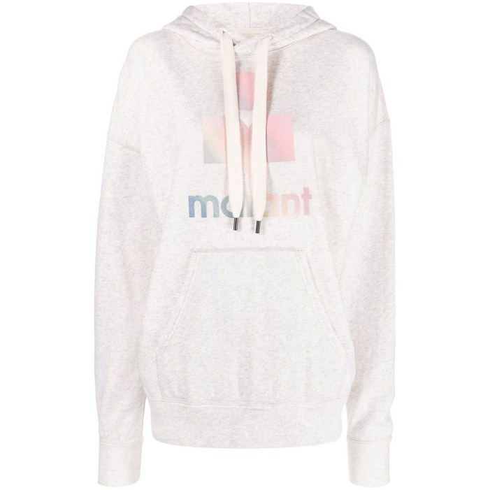 마랑에뚜왈 이자벨 마랑 에뚜왈 만셀 로고 프린트 후디