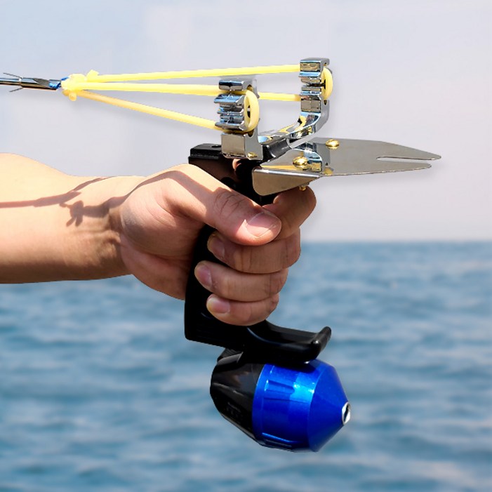 곰곰 수중 새총 피쉬슬링샷 낚시 취미 고무줄총 보관케이스