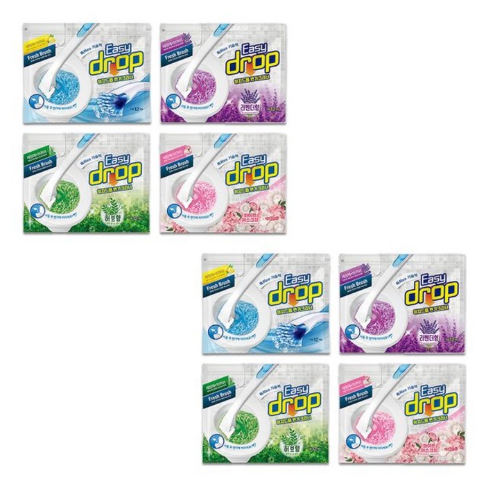 이지드롭 변기크리너 리필레몬라벤더허브화이트머스크