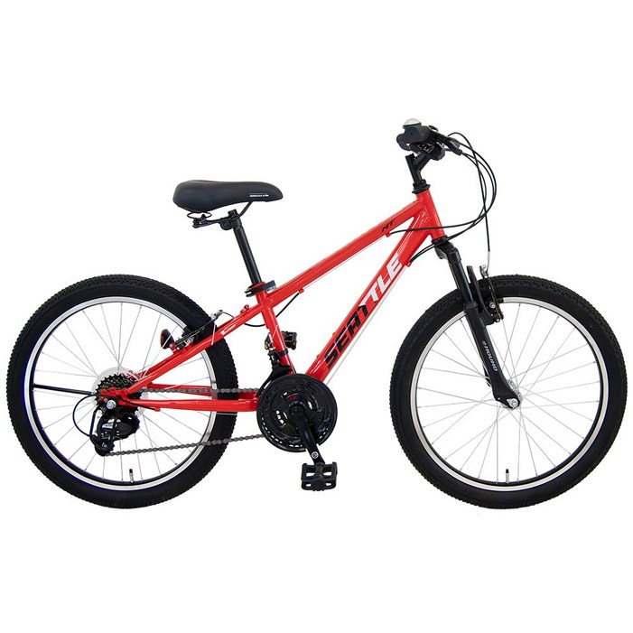 삼천리자전거하운드 2025 시애틀MT 22 기어 21단 주니어 두발 자전거 권장 신장 120cm 이상, 레드, 1개, 150cm