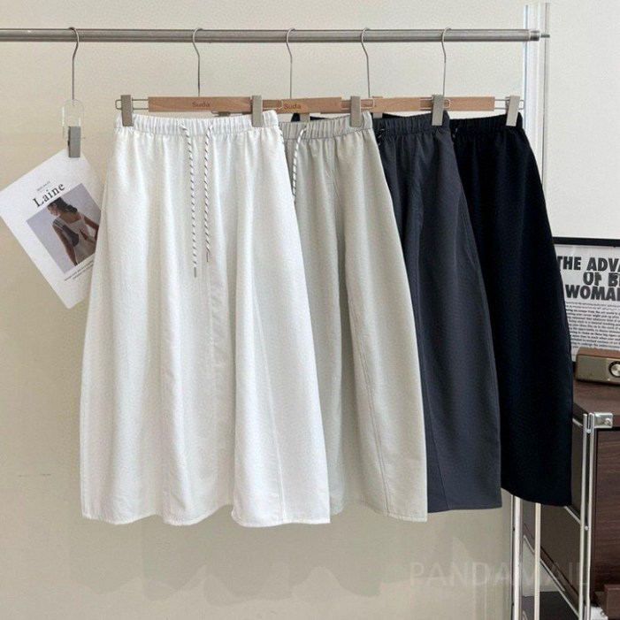 여성 허리밴딩 절개 롱치마 키작녀 키큰녀 숏버전 롱버전 밴딩치마 밴딩스커트 롱스커트