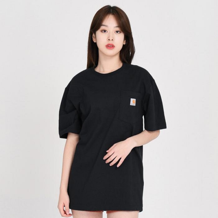 칼하트 K87 워크 포켓 반팔티 BLUE STONE BLS