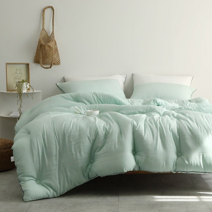 국내제조 띵스룸 크림슈 텐셀모달100 항진드기 향균 옥수수솜 이불세트