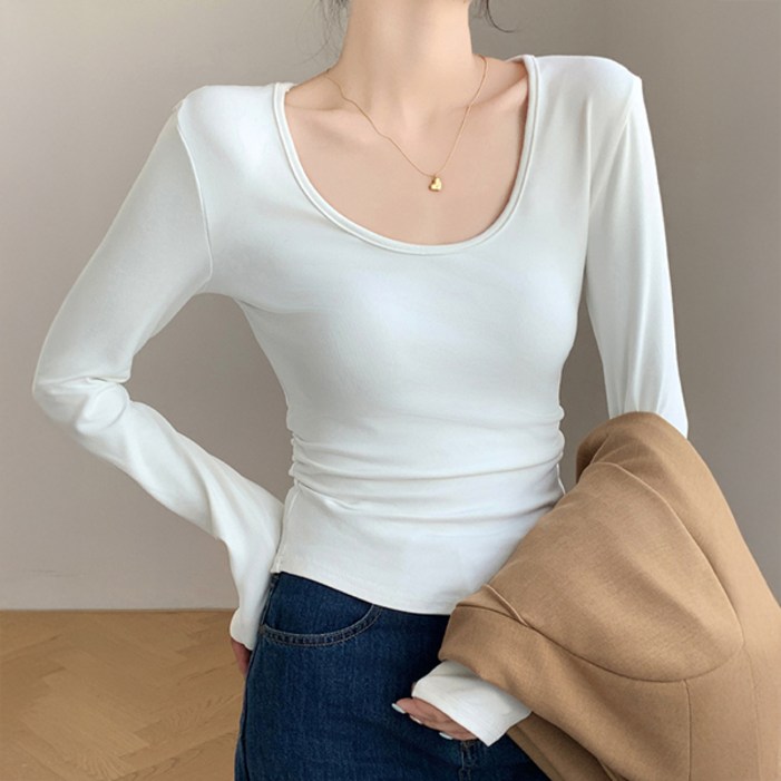 레일라 뮤어 u넥 슬림 긴팔티 S25SPT031803