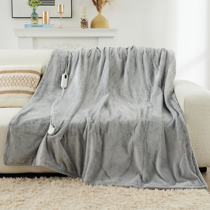 극세사 전기요 130180cm, 그레이