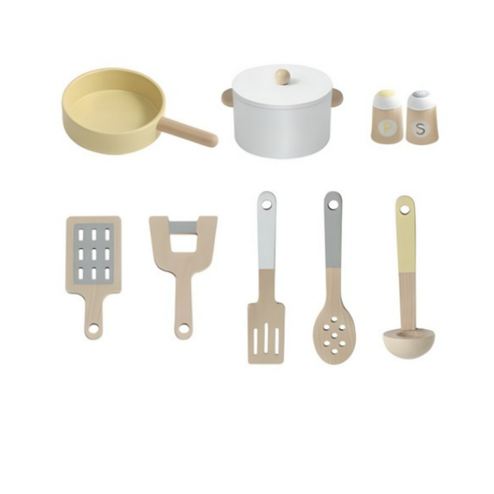 피에스타 원목 요리놀이 도구 9종 세트, 단일 색상, 4세트