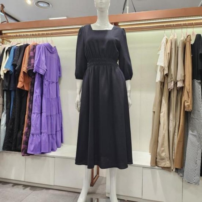 HC04 스퀘어넥 스모킹 원피스 S252BOP401 960523 수스