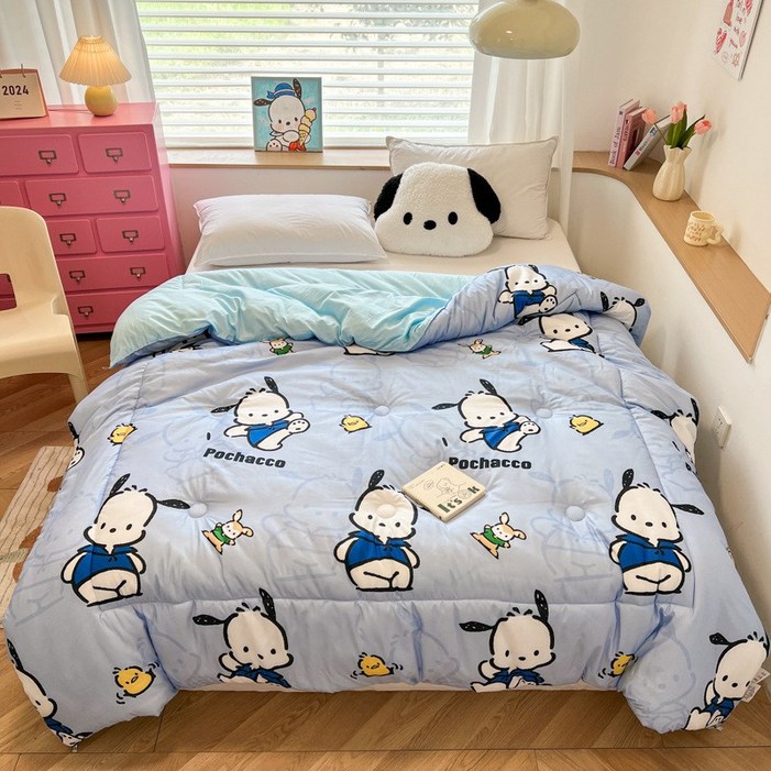 GOYES 산리오 캐릭터 이불 쿠로미 시나모롤 봄가을 보들보들 이불