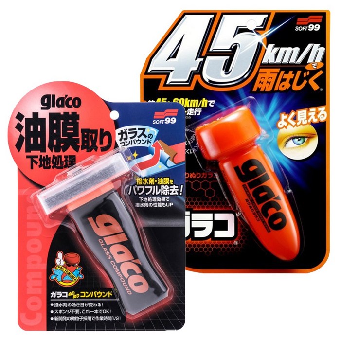 소프트99 유막제거제 G47 발수코팅제45km G4
