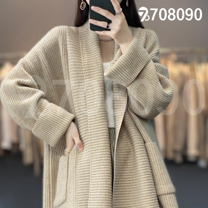 708090 가을 겨울 여성 빈티지 니트 가디건 스웨터