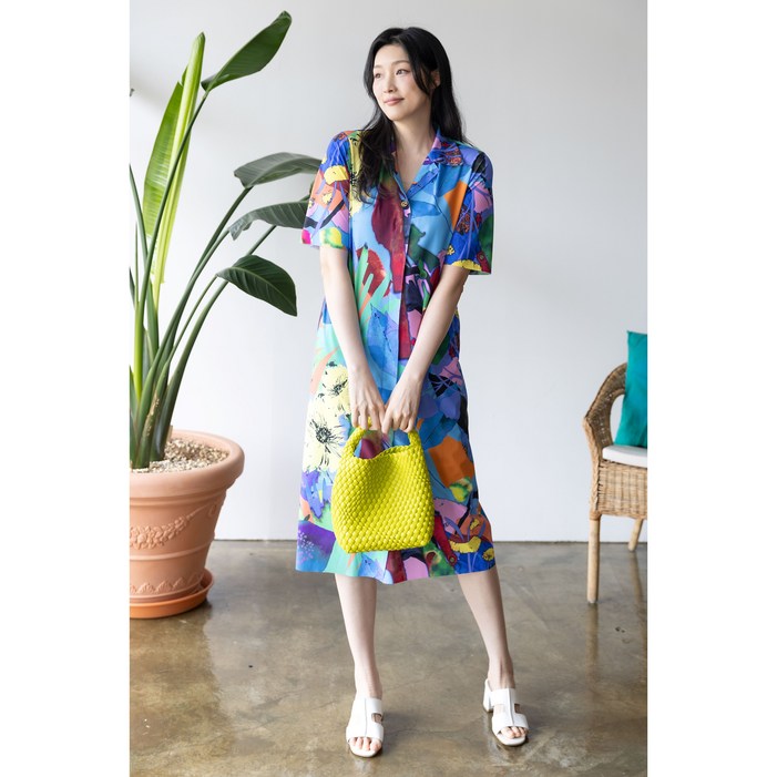 디아스토리 블루밍 카라 드레스 AGMPDF22