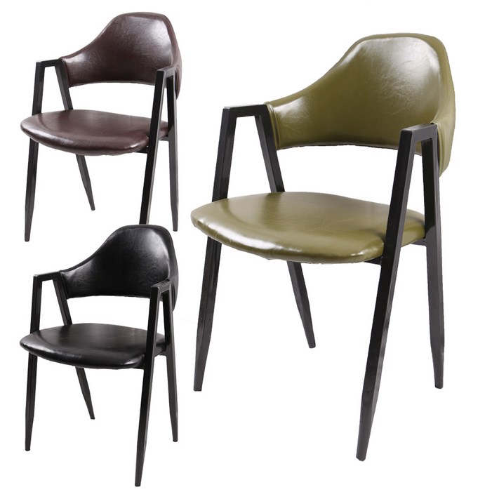 식당 업소용 휴게실 커피숍 카페 철재 식탁의자 타이체어 인테리어 레자 암체어 비올렛의자