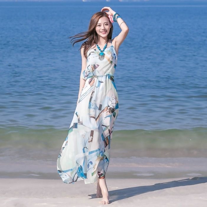 패션고리 여성 휴양 나들이 민소매 쉬폰 원피스 ZX025 패션고리 여성 휴양 나들이 민소매 쉬폰 원피스 ZX025