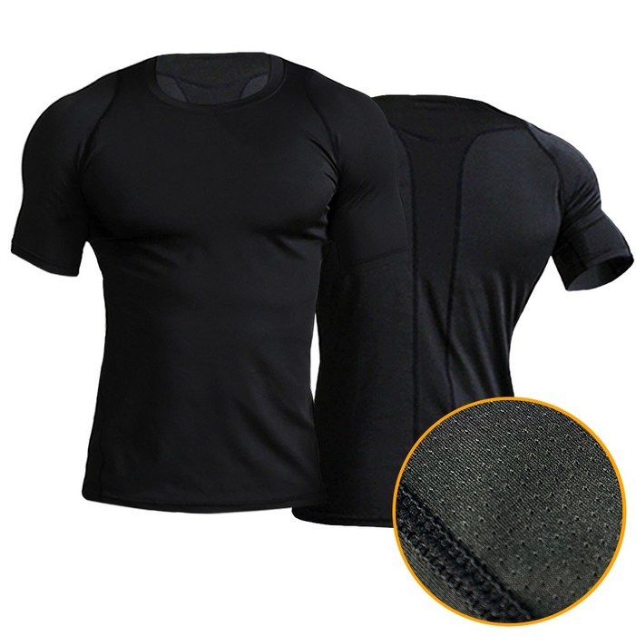 에어로드 쿨 컴프레션 기능성 냉감 반팔 언더레이어 남자