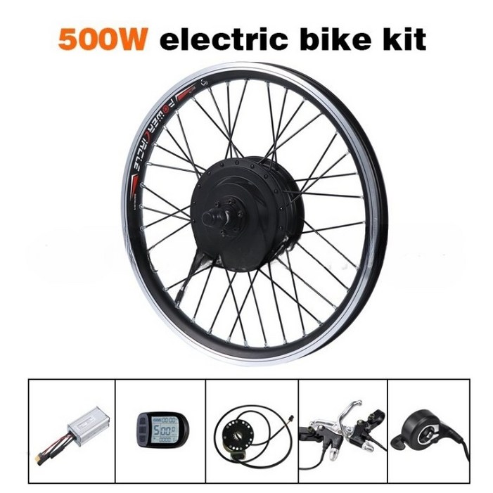 투빈스 전기 자전거 DIY 개조 전륜 후륜 500w 방수 산악 전동 전륜 개조키트