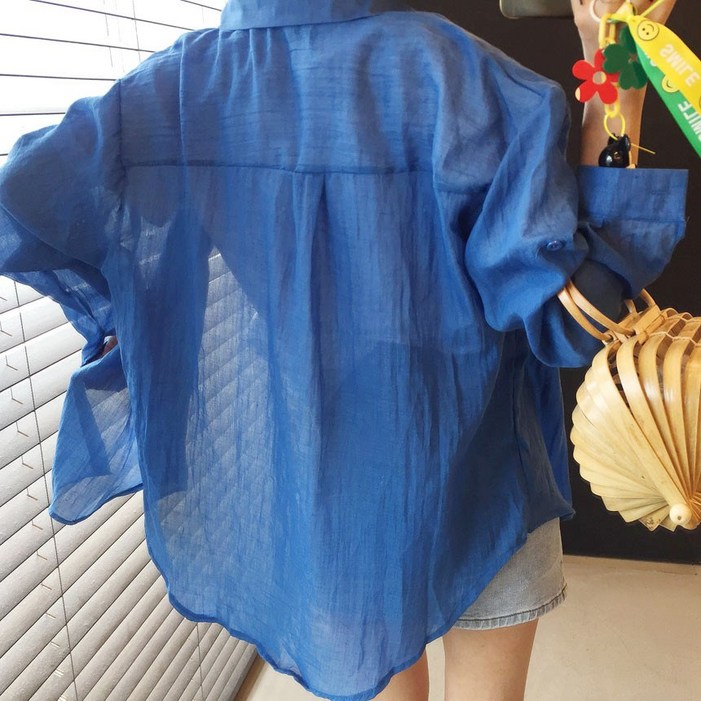 롤업 포켓 루즈핏 아사 거즈 린넨 쿨링 카라 여름 긴팔셔츠 5color 롤업 포켓 루즈핏 아사 거즈 린넨 쿨링 카라 여름 긴팔셔츠 5color
