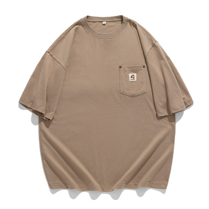 면 라운드넥 반팔 티셔츠 남자 여름 신상 반팔.