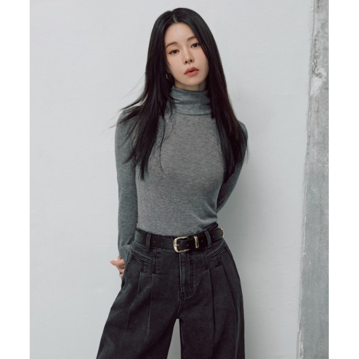 매장정품 더엣지 THEATG 25FW 울혼방 멜란 티블라우스 1종 2070266928 137242