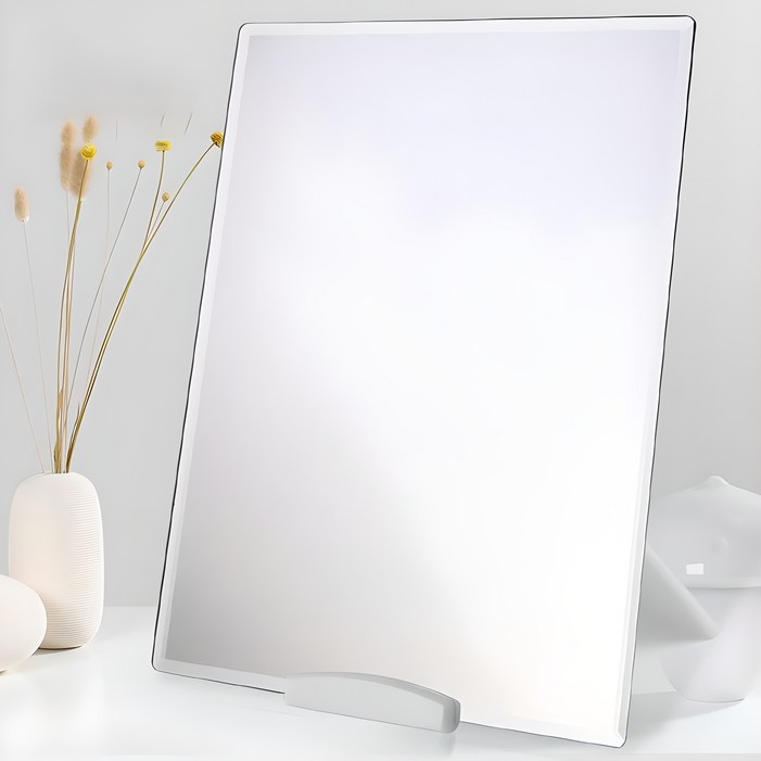 네이처타임즈 심플 가정용 특대 탁상거울, 화이트