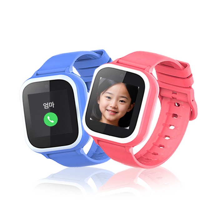 키즈폰 우들 스마트 키즈워치폰 통화 실시간위치추적 가능, GPSCellular, 4cm, 블루
