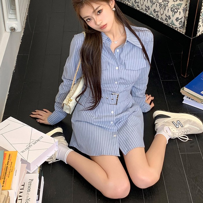 대박난박양 벨티드 셔츠  반바지 SET