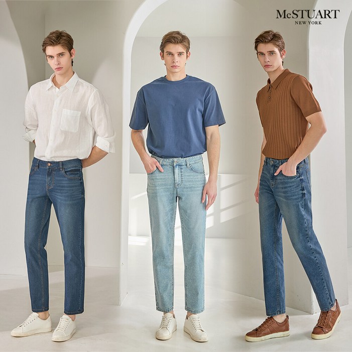 맥스튜어트 남성 수퍼라이트 진 3종