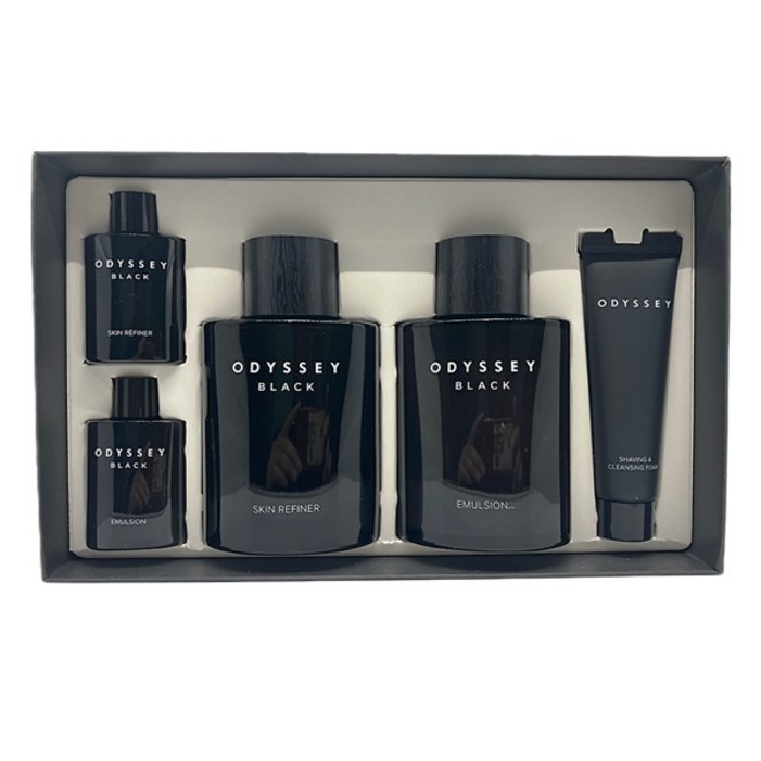 오딧세이 블랙 남성 화장품 2종 세트