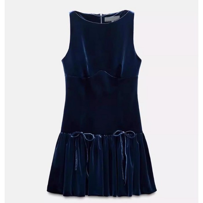 4Y11054 ZARA 여자신상 민소매 원피스 슬림핏 고르덴 미니원피스 9388072