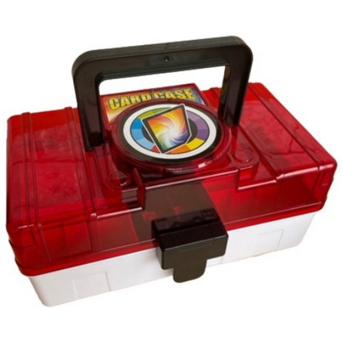 플랜와이 카드 디스크 보관함, 투명 레드, 1개