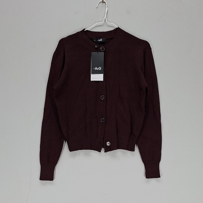 [재고상품] 더엣지 여85 카디건 2024 봄가을 버건디 03116