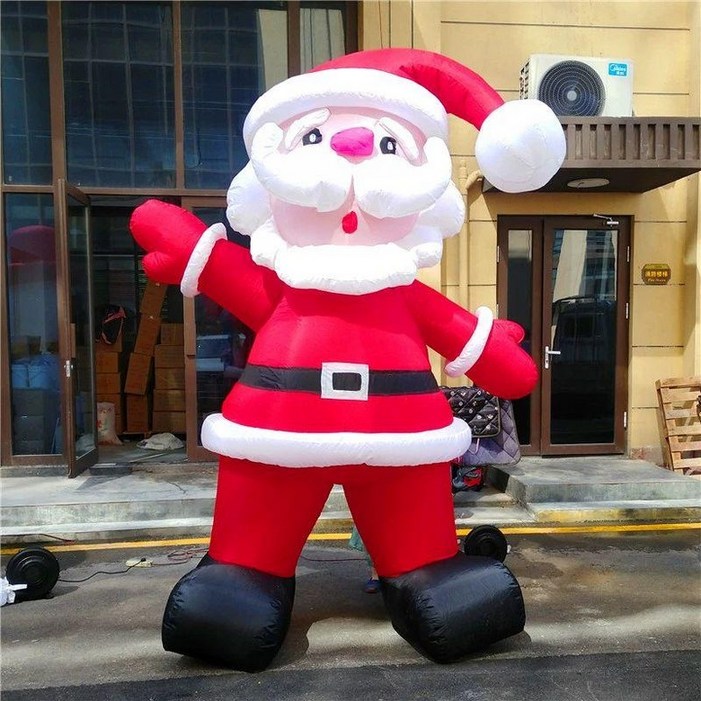 벽타는 산타 2m 장식 야외 송풍기 눈사람 클로스