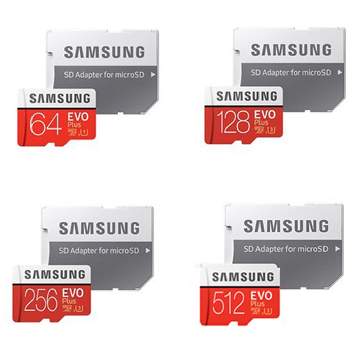 EvoPlus MicrosdxcEVO PLUS UHSI 64GB 128GB 256GB 512GB 삼성 핸드폰메모리카드