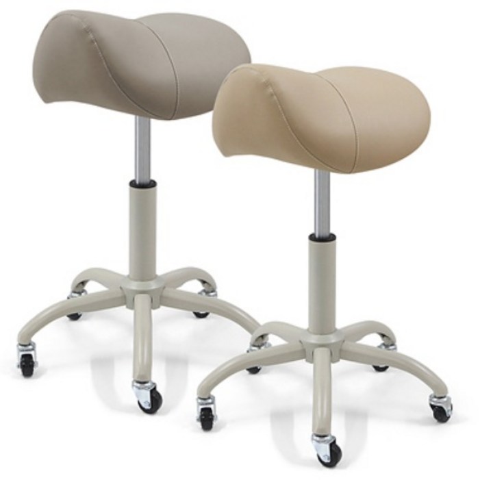 모던한 스툴의자 미용 네일 카운터 보조의자  안장형 등받침 일반형 승마형, 베이지