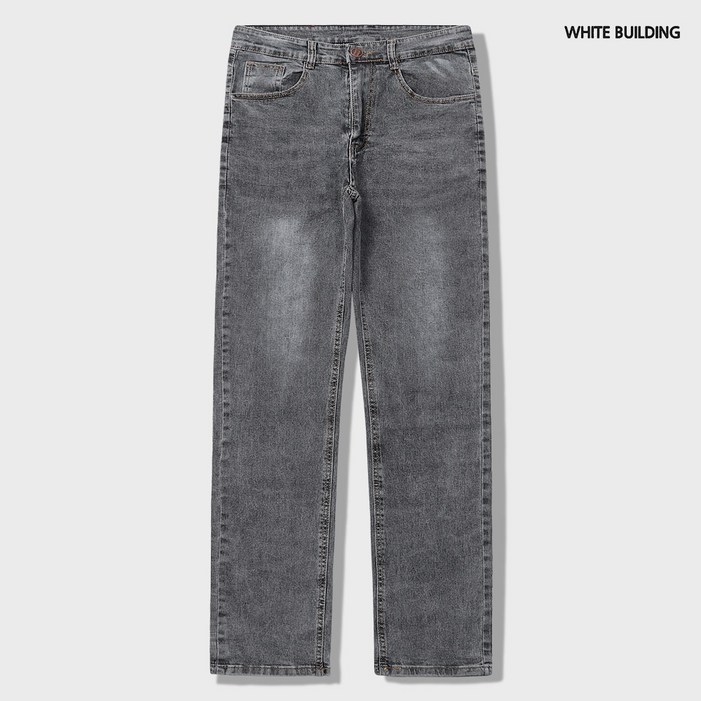 화이트빌딩 남자청바지 남자 와이드 청바지 블랙진 워싱 징자 데님 바지