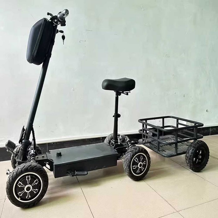 노인 전동스쿠터 접이식 어르신 경량 세발 스쿠터 초경량 오토바이 전자동