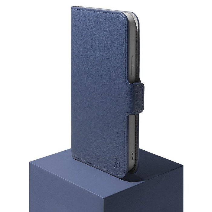 어썸디자인 14컬러 수제 가죽 플랫 지갑 케이스 + 핸드 스트랩